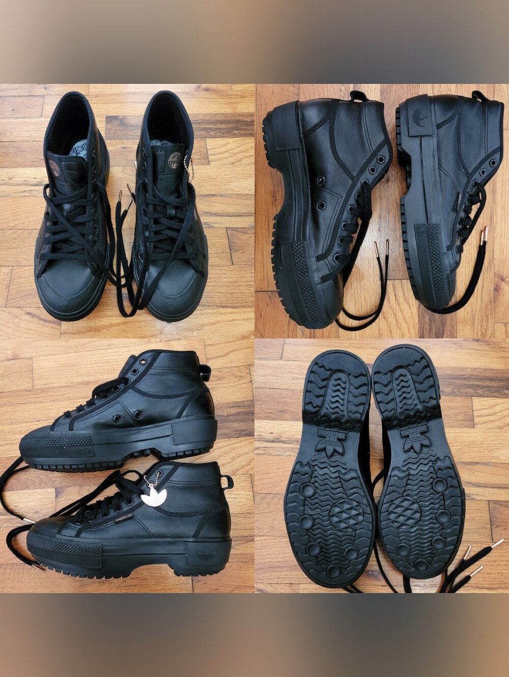 Adidas ๐ค Nizza Trek ๐ค Platform Sneakers Womens 8.5 Genuine Leather - Picture 15 of 16